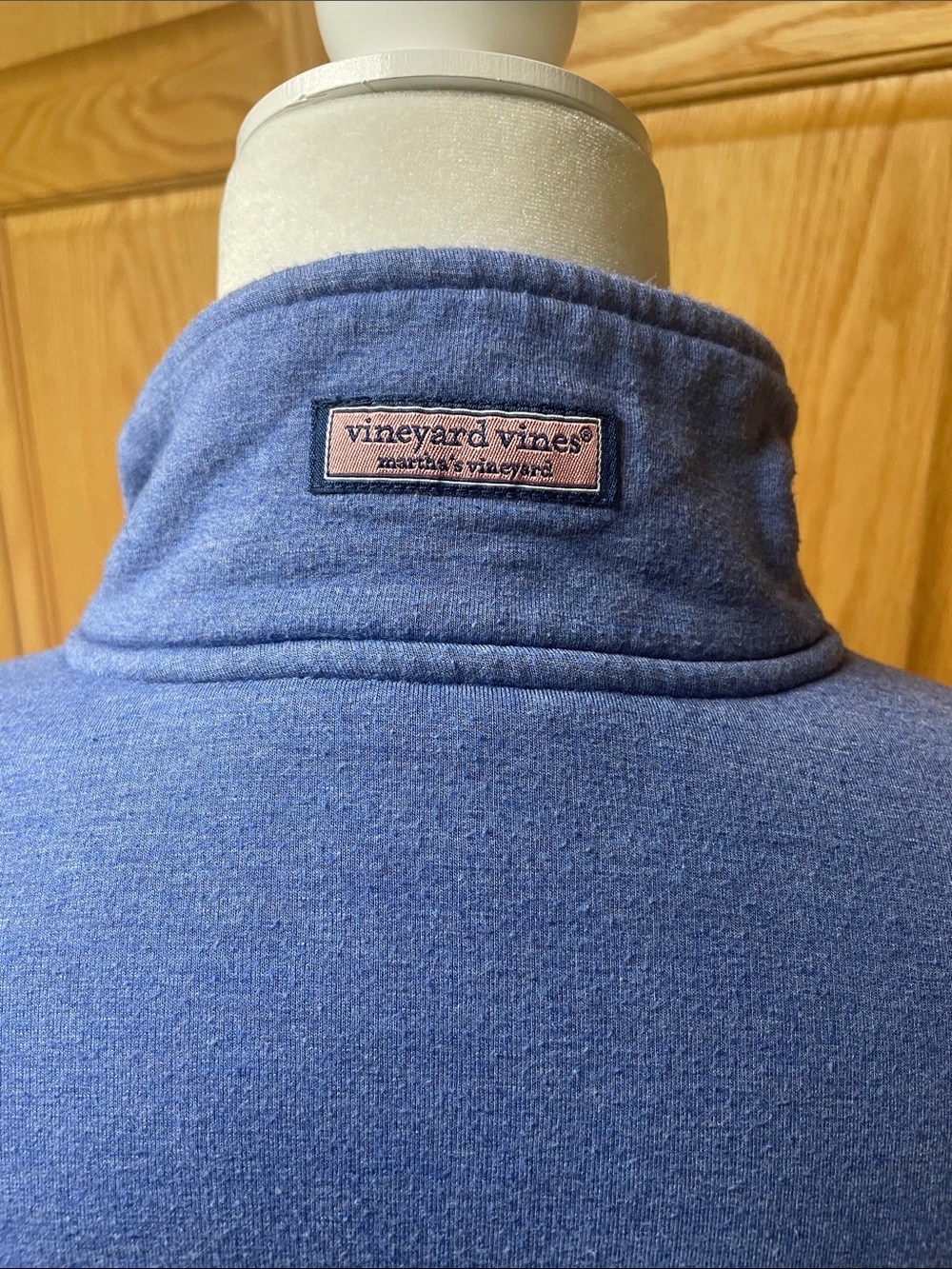 Vineyard Vines Women's Light Blue Half-Zip Pullover Sweatshirt - Picture 5 of 6
